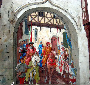 Fresque de Jacques Coeur de Bourges